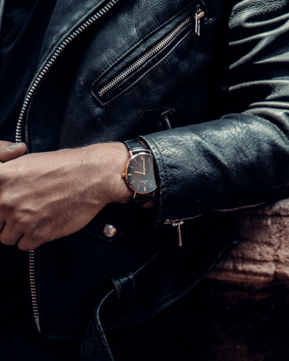 OLIVIER MEYLAN BLACK/ROSE GOLD R96